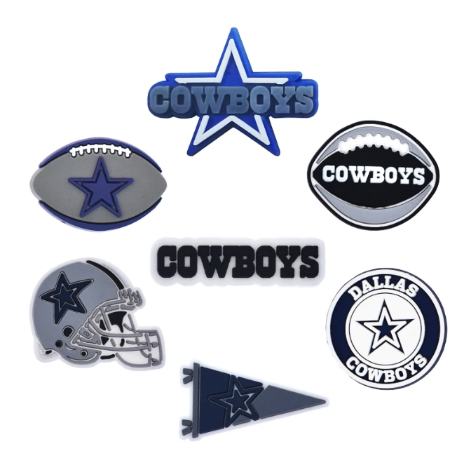 dallas cowboys football helmet charm Dallas Cowboys Shoe Charms