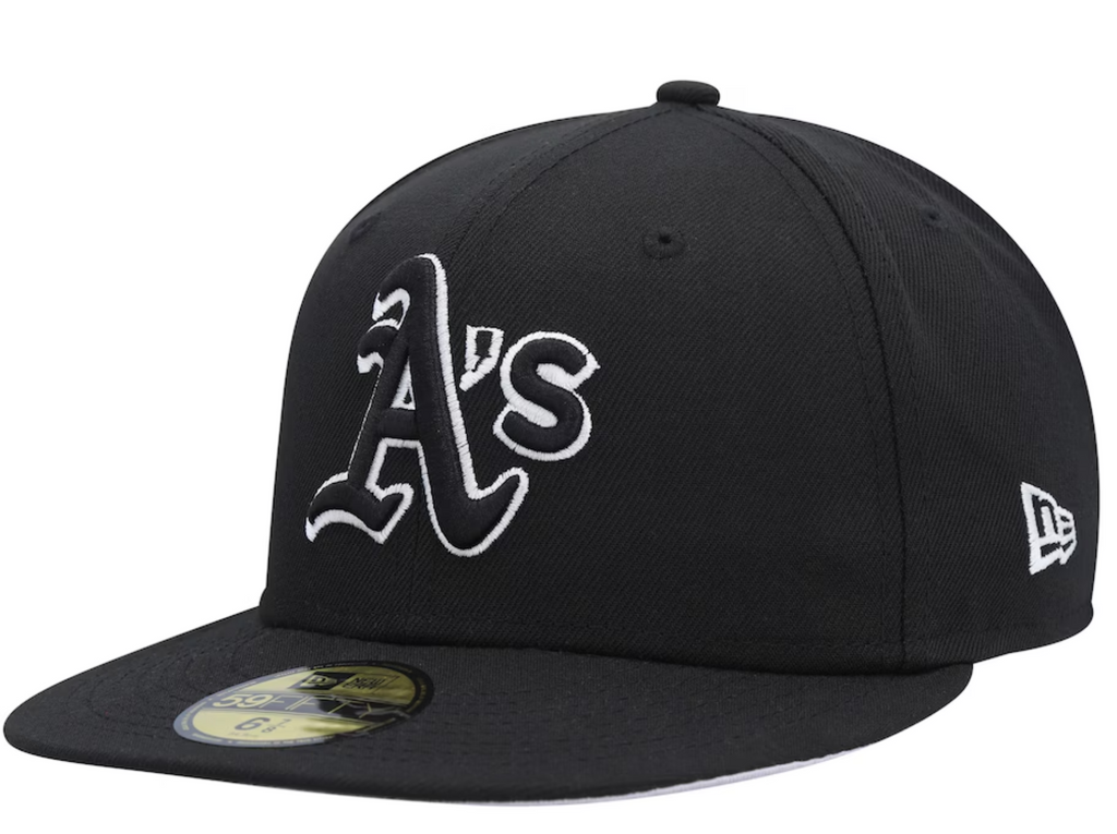 Oakland A's Black 59FIFTY Fitted Dub Hat