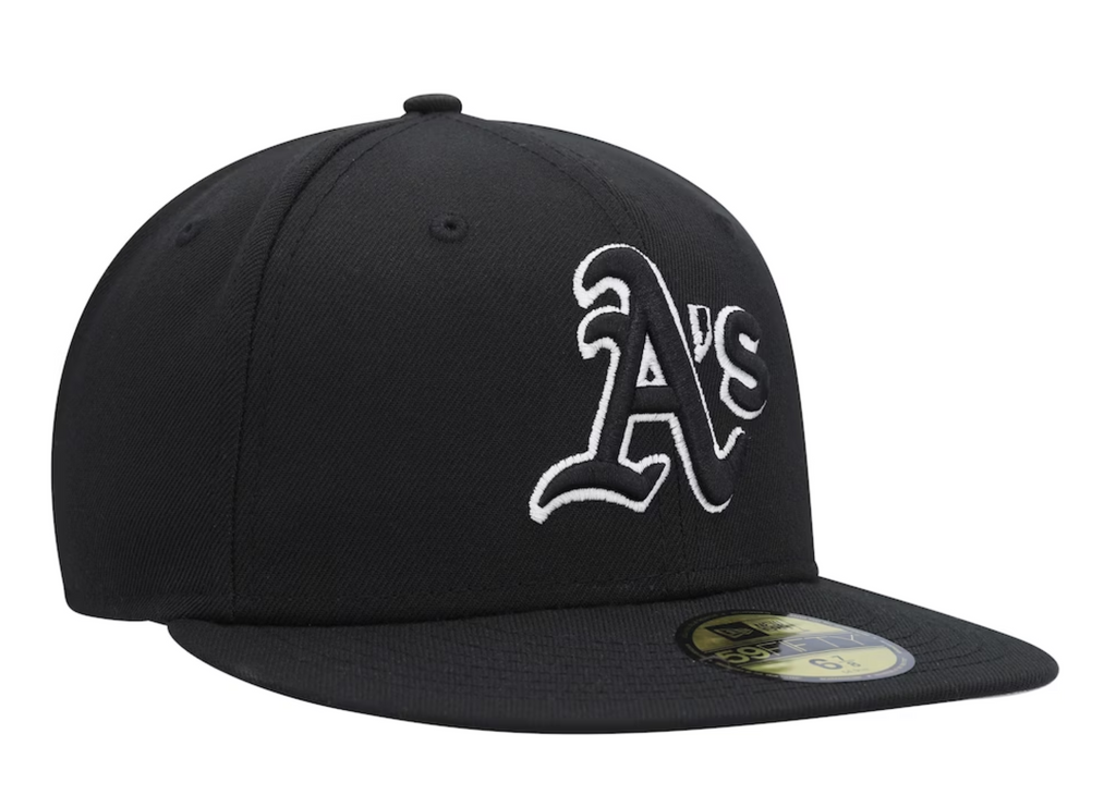 Oakland A's Black 59FIFTY Fitted Dub Hat