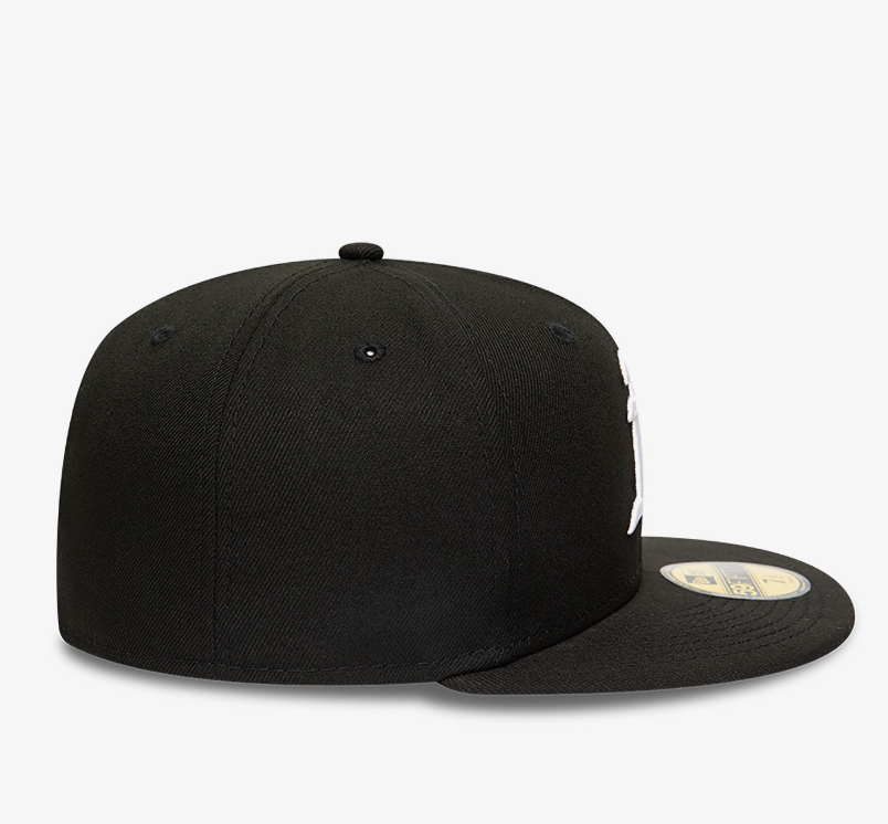 Oakland A's Black White 59FIFTY Fitted Hat