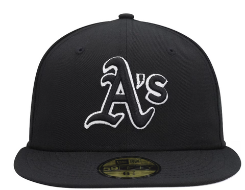 Oakland A's Black 59FIFTY Fitted Dub Hat