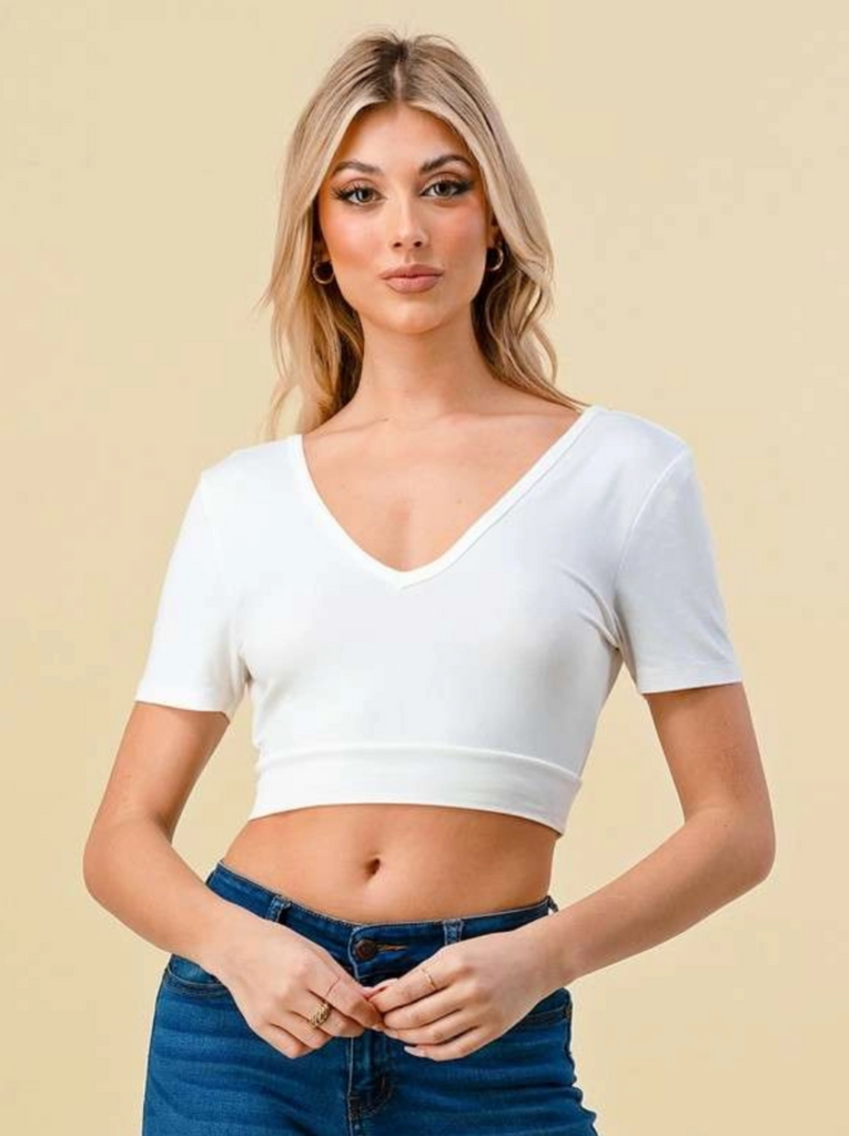 V-Strap Open Back Top H&H 44485