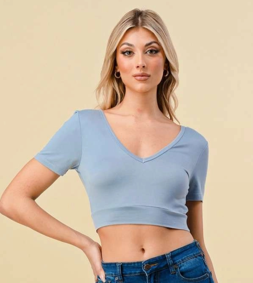 V-Strap Open Back Top H&H 44485