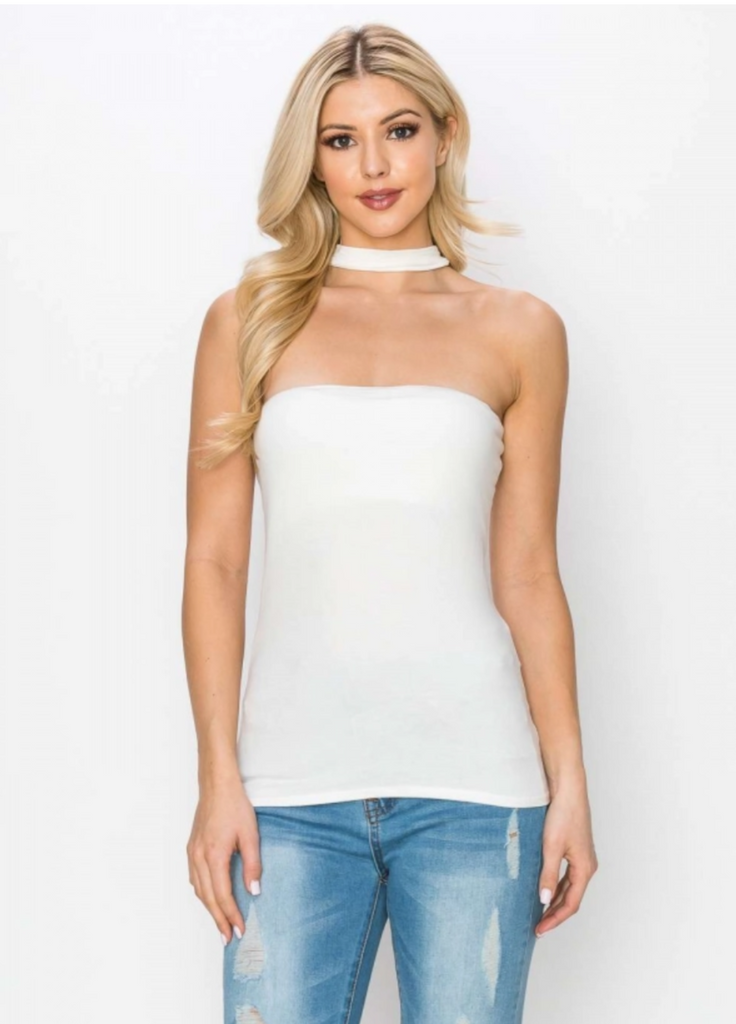 Choker Neck Tube Top H&H 30012