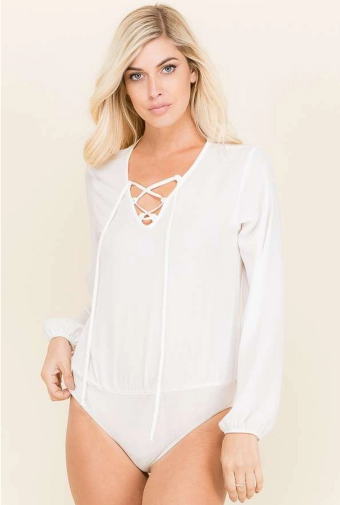 Criss Cross Bodysuit H&H 31263 ( FINAL SALE )