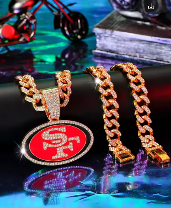 SF 49ers Pendant Ice Chain
