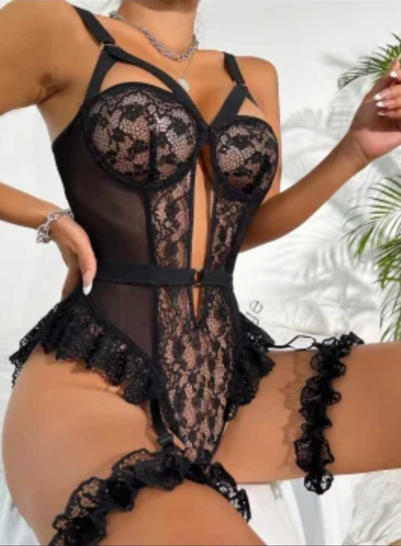 Lace Corset with Garter