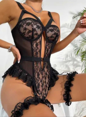 Lace Corset with Garter