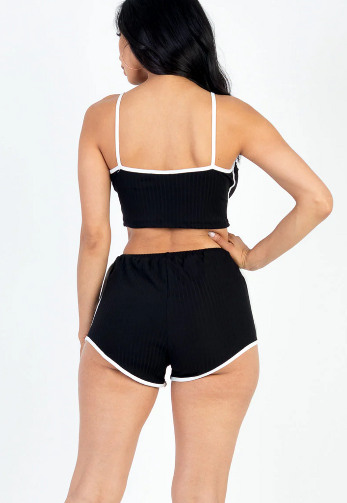 Trim Crop Cami & Shorts Set Capella 3439