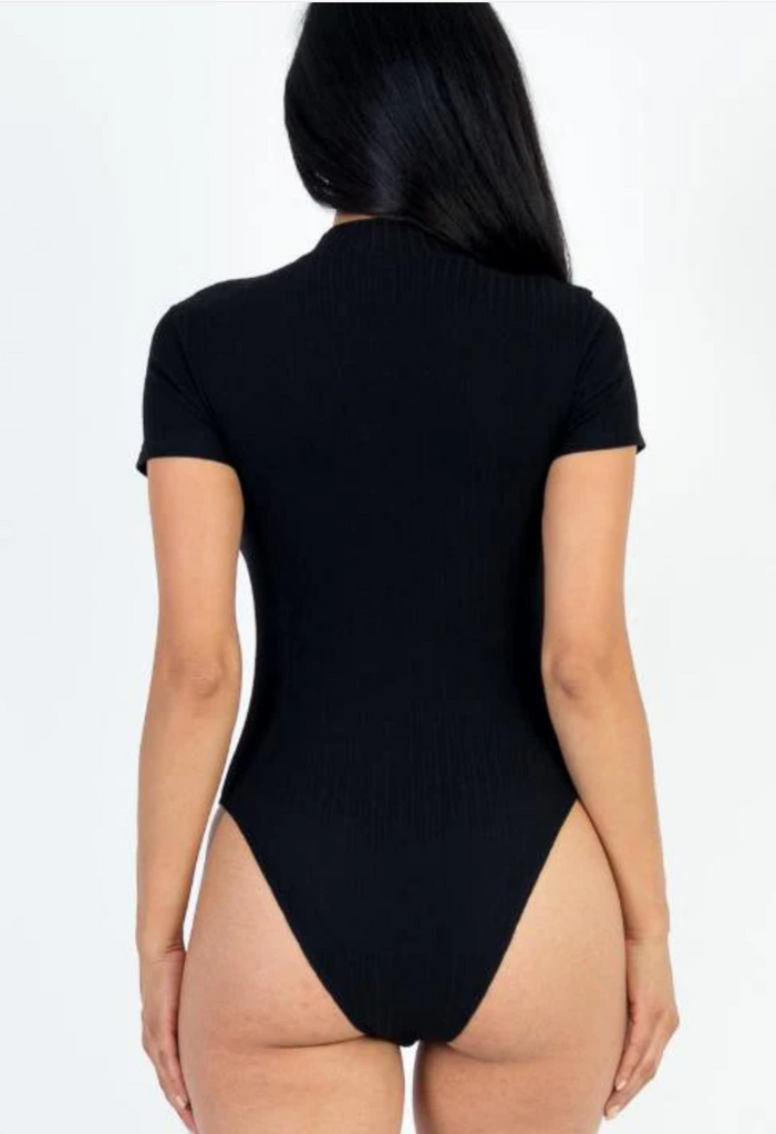 Ribbed Short Sleeve Bodysuit Capella 3377