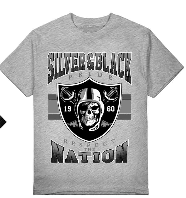 raiders dress shirt Men's Darius Rucker Collection by Fanatics Gray Las Vegas Raiders Team Plaid Short Sleeve Full-Snap Shirt Size: Medium