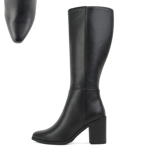 Talk Knee High Boots Wide Fit