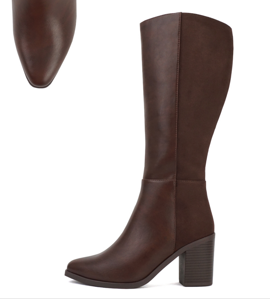 Talk Knee High Boots Wide Fit