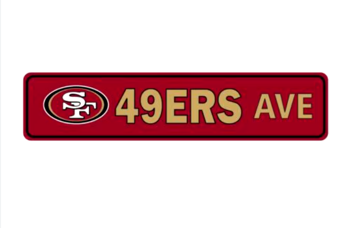 SF 49ers Ave Sign