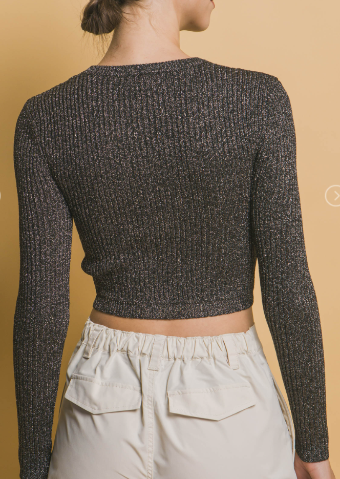 Sparkle Crop Long Sleeve 90180