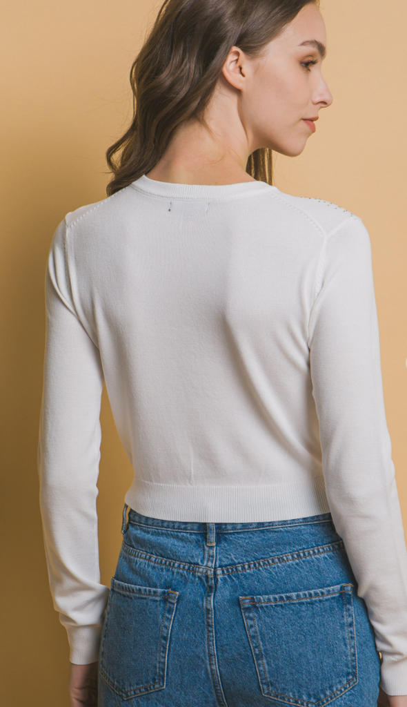 Rhinestone Sweater 90193