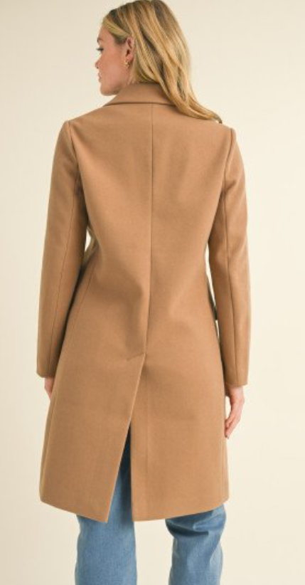 Knee Length Peacoat 75688