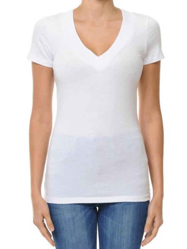 Women's V-Neck Short Sleeve Plus 65056
