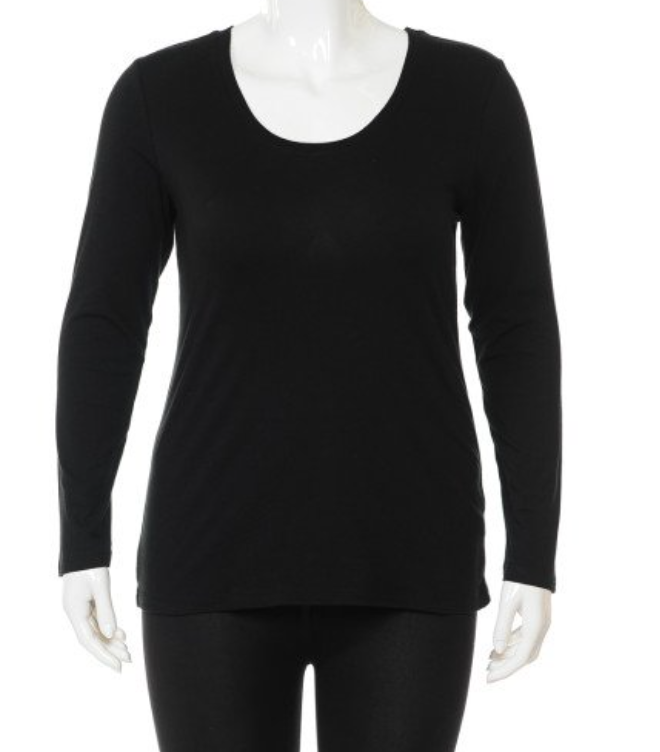 Scoop Neck Long Sleeve Tee