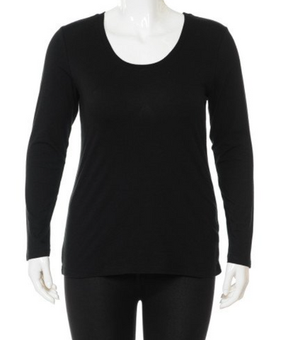 Scoop Neck Long Sleeve Tee