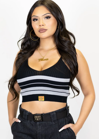 Charlie Brown Knit Crop Tank Top