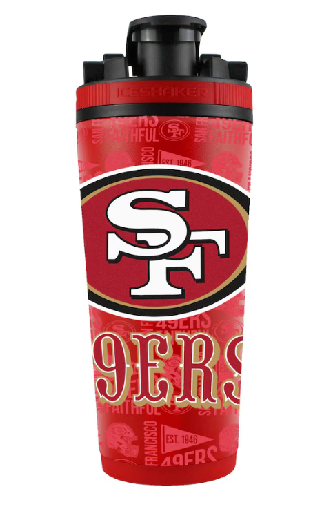 SF 49ers Ice Shaker Tumbler 26oz