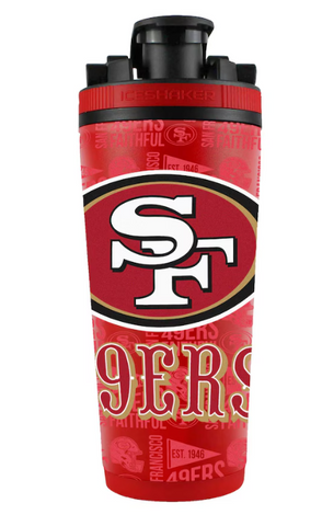 SF 49ers Ice Shaker Tumbler 26oz