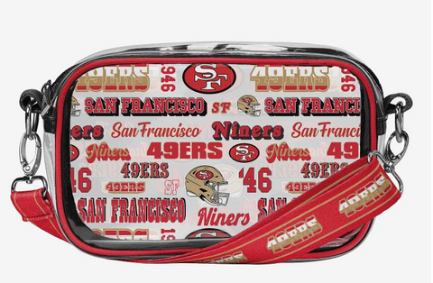 SF 49ers Print Clear Camera Bag