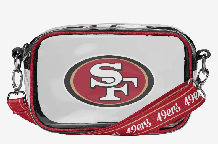 SF 49ers Clear Camera Bag