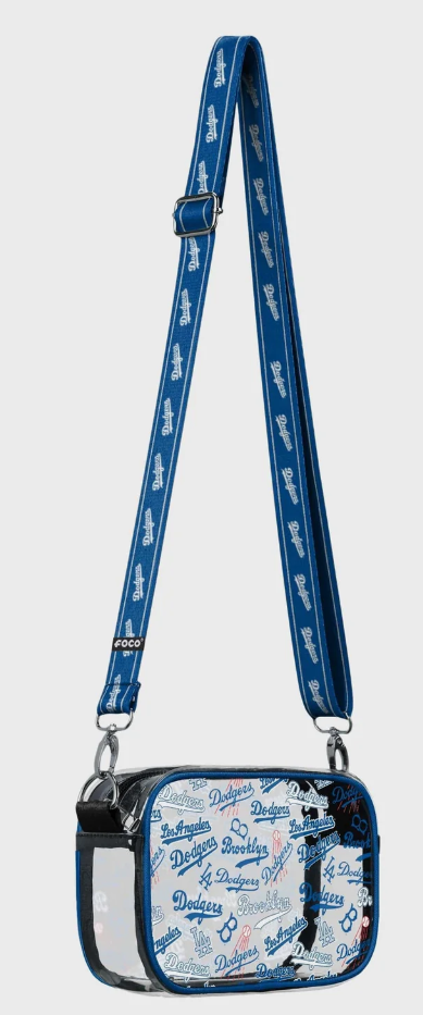 LA Dodgers Print Clear Camera Bag