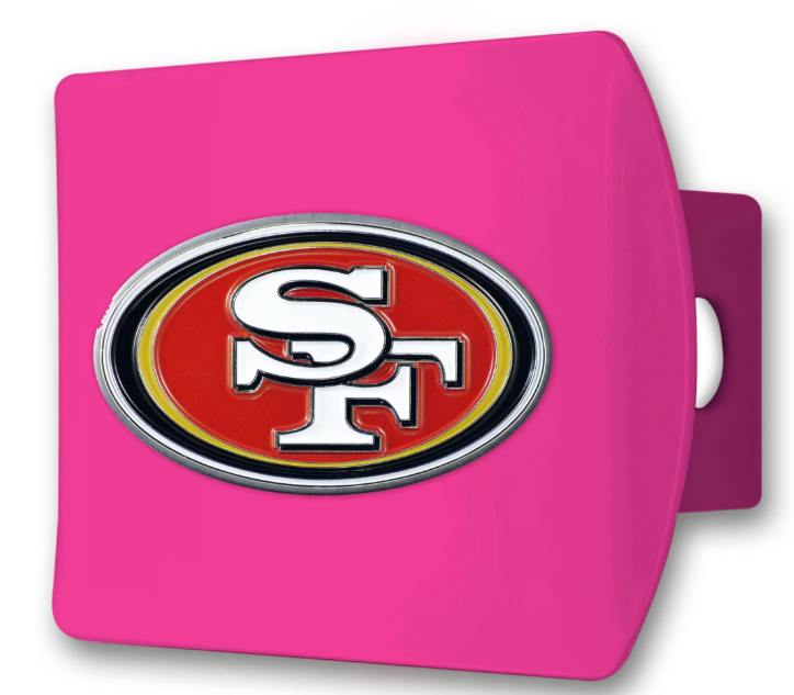 SF 49ers Hitch Cover Fuschia