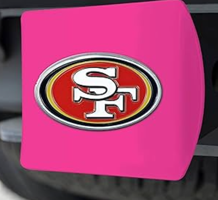 SF 49ers Hitch Cover Fuschia
