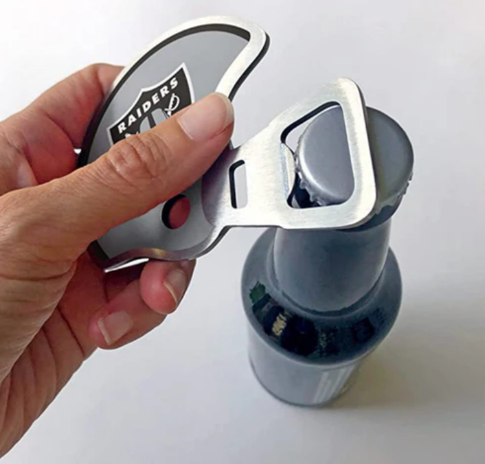 LV Raiders Helmet Magnet Bottle Opener