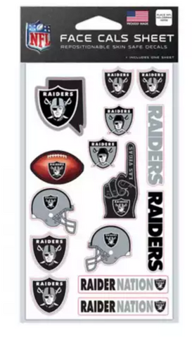 LV Raiders Face Cal Sheet