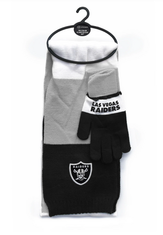 LV Raiders Scarf & Gloves Set