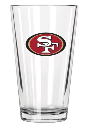 SF 49ers 16oz Glass Set 2pcs