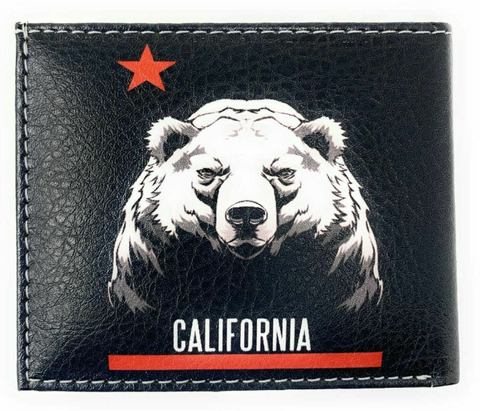 California Bear Bi Fold Wallet