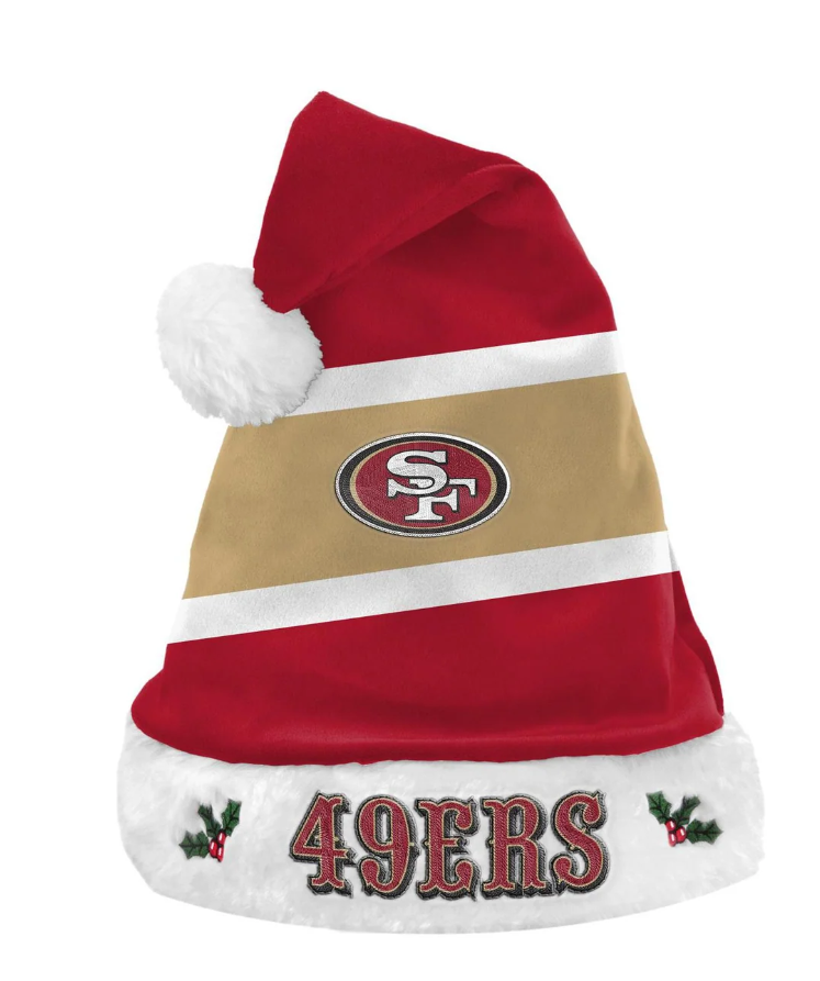 SF 49ers Santa Hat