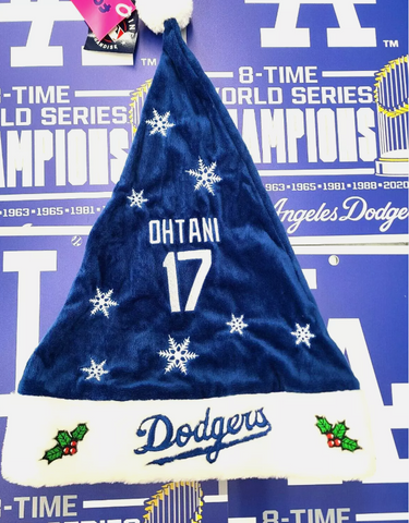 LA Dodgers Ohtani 17 Santa Hat