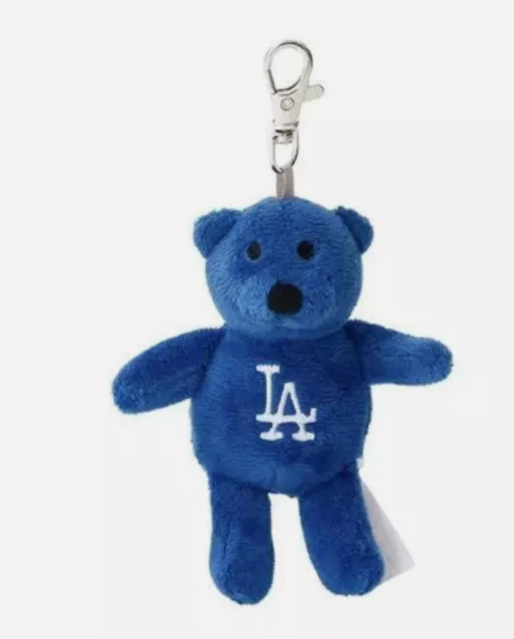 LA Dodgers Bear Keychain