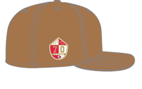 SF 49ers Color 70 Years Fitted Cap