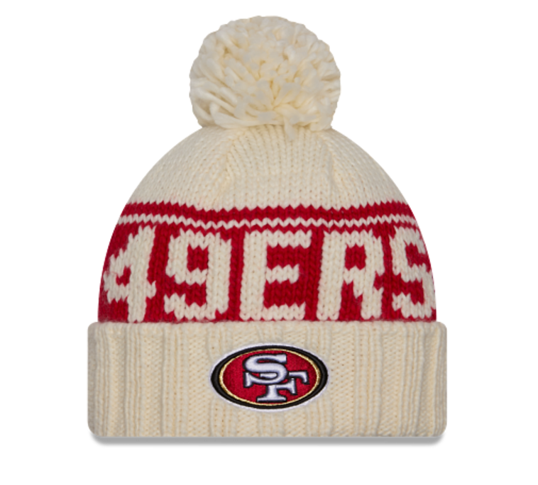 SF 49ers Sideline 24 Women's Pom Beanie