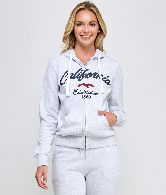 California Fleece Zip Up Jacket 337