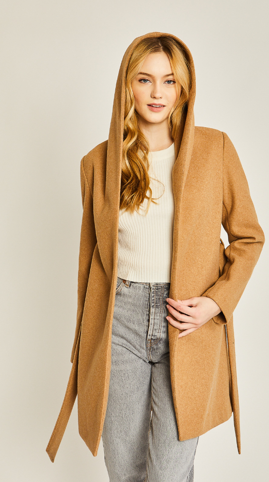 Hooded Coat Love Tree 8213