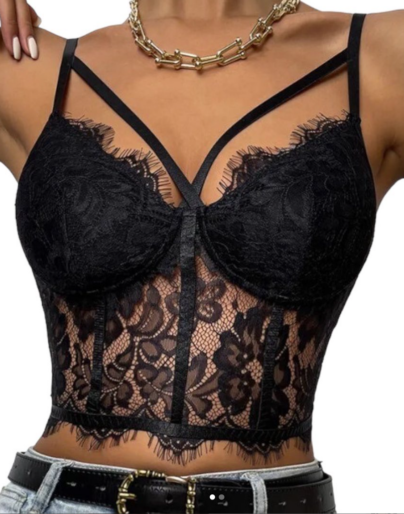 Corset Lace Bralette Top