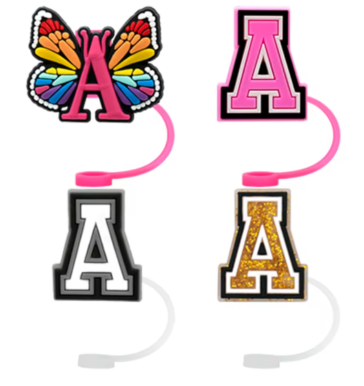 Straw Stopper Alphabet Letter