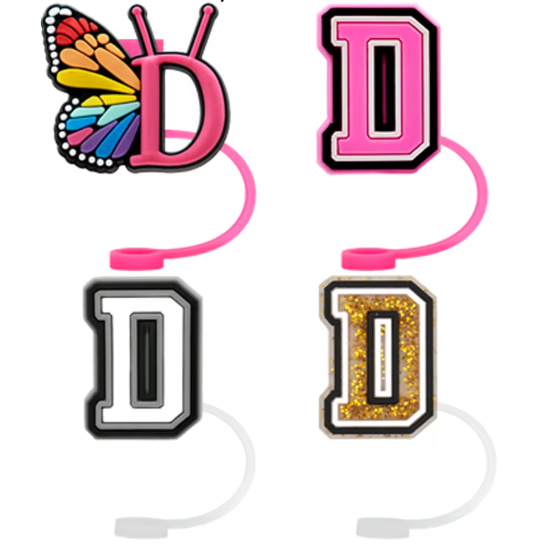 Straw Stopper Alphabet Letter