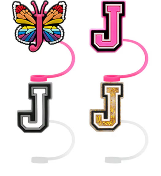 Straw Stopper Alphabet Letter