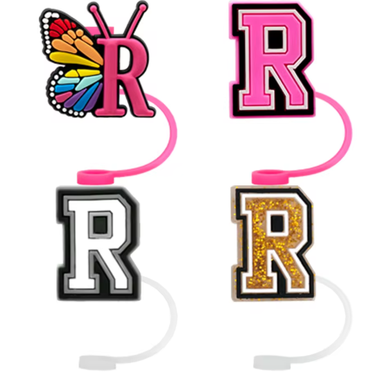 Straw Stopper Alphabet Letter