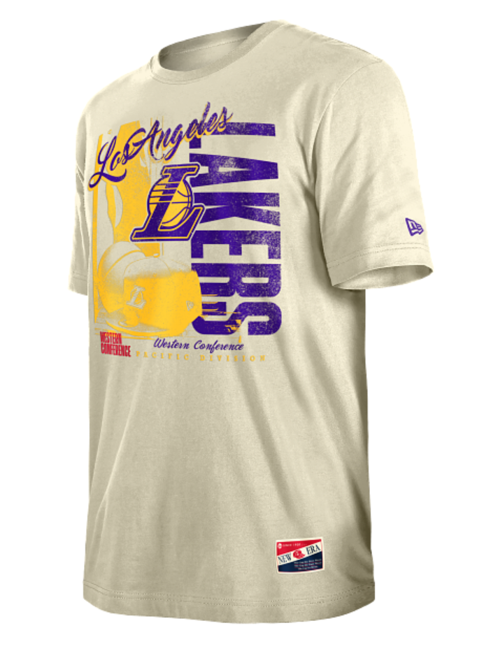 LA Lakers New Era Throwback Vintage Tee